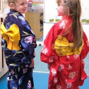 students in kimonos